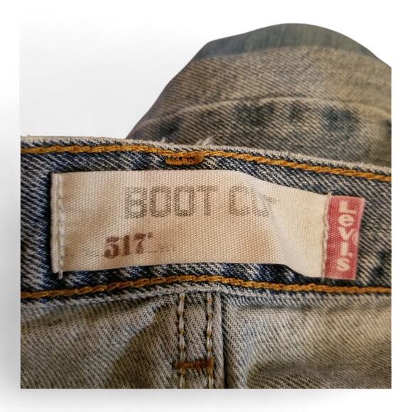 LEVI'S 517 Boot Cut Jeans 2008 Broken-In Imperfections Made In Mexico W31 L30 - Picture 7 of 9